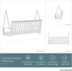 POLYWOOD GNS60WH Vineyard 60" Swing - Image 2