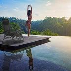 FDW Zero Gravity Chairs Set of 2 Black Lounge Patio Chairs Outdoor Yard Beach - Image 5