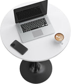 Furmax Bistro Pub Table Round Bar Height Cocktail Table - Image 4