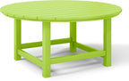 WestinTrends Malibu Low Outdoor HDPE Round Patio Coffee Table - Image 7