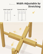 Adjustable Plant Stand Indoor, Bamboo Plant Stand Fits 8 9 10 11 12 Inches - Image 3