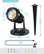 SUNVIE Dusk to Dawn Outdoor Lighting 120V LED Spot Lights Outdoor Landscape - Image 7