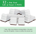 Kigeli 12 Pcs Resin Pot Feet for Outdoor Planters 3 Inch Long 1.5 Inch Tall - Image 6