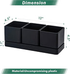 D'vine Dev Herb Garden Planter Set, Plastic Plant Pots - Image 3