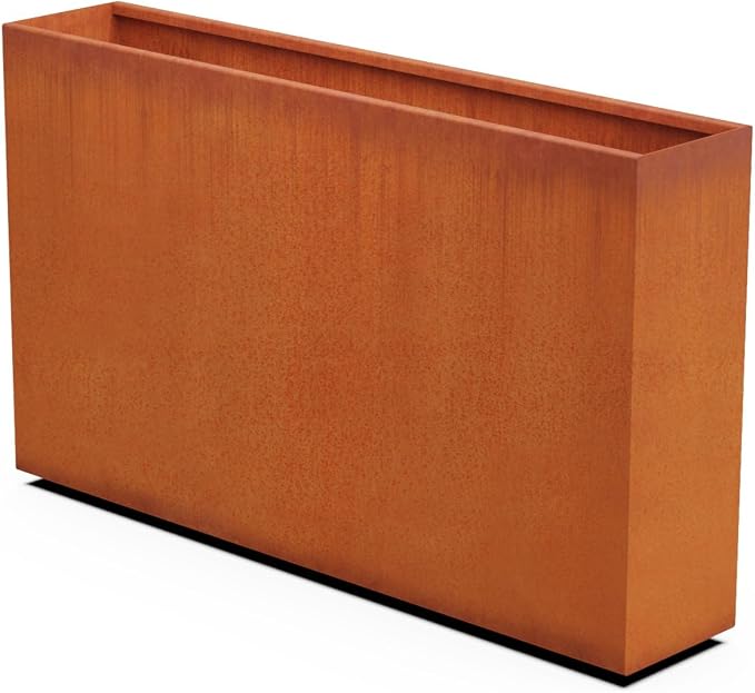 PLANTERCRAFT Corten Steel Planter Rectangle Outdoor Metal Garden Box Heavy Duty by Plantercraft
