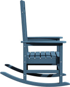 KINGYES HDPE Rocking Chairs Outdoor, Patio Rocking Chairs - Image 11