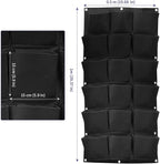 SOUJAP 2 Pack 18 Pockets Vertical Wall Garden Planter Plant Grow Bag, Hanging - Image 2