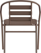 Flash Furniture Lila Bronze Metal Restaurant Stack Chair - Image 8