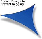 LOVE STORY 16' x 16' x 16' Triangle Blue Sun Shade Sail Canopy UV Block - Image 6