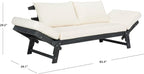 Safavieh PAT6745A Outdoor Collection Tandra Grey Modern Contemporary Daybed Day - Image 3