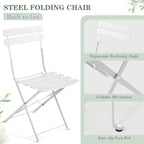 MELLCOM 5-Piece Foldable Patio Dining Set - Image 3