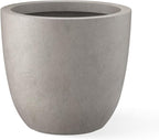 Kante 18 Inch Diameter Round Concrete Planter, Indoor Outdoor Large Plant Pot by Kante
