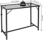 REDCAMP 39 Inch Outdoor Bar Table, Folding Paito Bar Height Table - Image 3