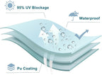 LOVE STORY Waterproof 10' x 10' Rectangle Sky Blue Sun Shade Sail Cannoy UV - Image 7