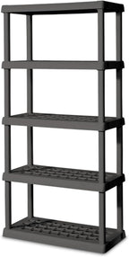 Sterilite 5 Shelf Unit, Heavy-Duty Shelving Storage Rack - Image 9