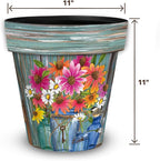 Briarwood Lane Farm Fresh Flowers Medium Planter - Image 5