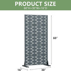 Casaphoria Metal Privacy Screen Outdoor, Drakgrey-Brick - Image 4