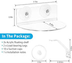 2-Pack Acrylic Window Plant Shelves - Image 3