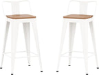 WENTMENT Metal Bar Stools Set of 2 Counter Height Barstools - Image 6
