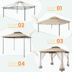 COBIZI Gazebo 10x10 Heavy Duty Gazebos - Image 9