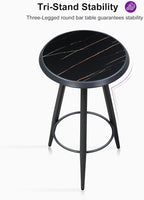 PURPLE LEAF Outdoor Round Table Patio Bar Height Table Pub Dining Table - Image 7