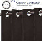 PureFit Outdoor Curtains for Patio Waterproof Weatherproof, UV and Fade - Image 4