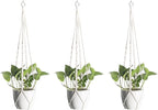 Macrame Plant Hangers 3 Pack, Hanging Plant Holders by dangjuacua