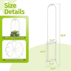 BMOSU Plant Stand with Hooks Indoor Outdoor Corner Tall Plant Stand Heavy-Duty - Image 7