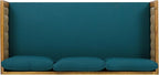 Merax 67.5" Outdoor Patio Daybed 3 Seater Sofa Bed, Acacia Wood Frame - Image 8