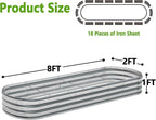 zizin Galvanized Raised Garden Bed Metal Oval Raised Garden Beds Outdoor - Image 5