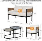 Grand patio 5-Piece Outdoor Furniture Set - Image 2