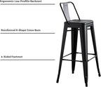 AC Pacific 30” Metal Barstool Set of 2 – Country Rustic Style - Image 5