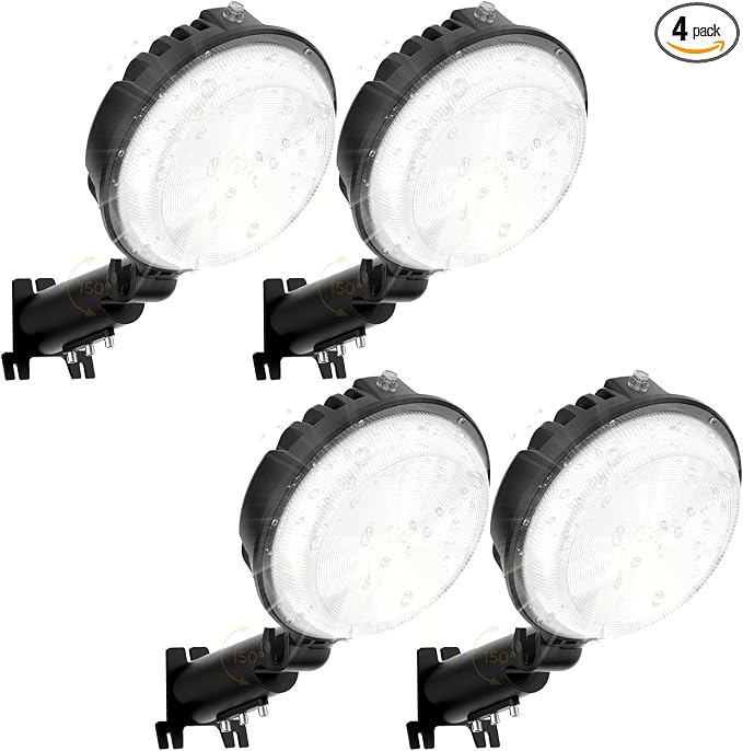 LED Barn Light 4 Packs, 150W 20000LM Yard Area Lights Dusk to Dawn Outdoor by ToberichUltraBrightLight