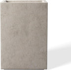 Kante 15.7" H Tall Rectangular Concrete Planters, Outdoor Indoor Lightweight by Kante