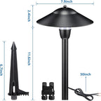 SUNVIE LED Low Voltage Landscape Lights 3W Cast-Aluminum Pathway Lights Low - Image 6