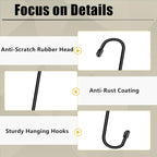 8 Pack 12 Inch Large S Hooks for Hanging Plants, Bird House and Clothes - Image 5