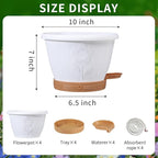Plant Pots, Flower Pots for Indoor/Outdoor Plants, Self Watering Plastic - Image 3