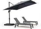PURPLE LEAF Outdoor Patio Chaise Lounge Chair Set of 2 Chair - Image 2