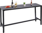 Outdoor Bar Table, Patio Console Pub Height Table by Sumshadow