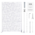 VEVOR Metal Privacy Screen, Freestanding Outdoor Divider - Image 9