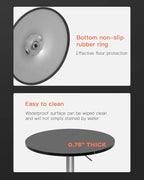 Modern Bar Table Height Adjustable Kitchen Dining Table Round Pub Table Counter - Image 6