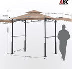 ABCCANOPY Grill Gazebo with 2 Side Awnings - Image 4