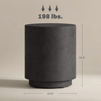 HOMCOM Round Side Table, Lightweight Accent Table - Image 3