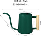 Watering Can Indoor Plants, 35oz Small Indoor Stainless Steel Metal Watering - Image 7