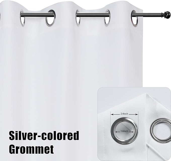 BONZER Outdoor Curtains for Patio Waterproof Thick Privacy Grommet Light - Image 2
