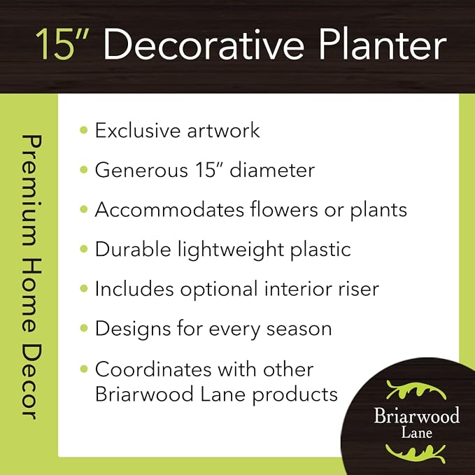 Briarwood Lane Floral Birdhouses Large Planter - Image 3