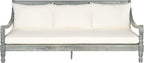 Safavieh Outdoor Collection Pasadena Ash Grey/ Beige Acacia Wood Cushioned by SAFAVIEH