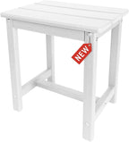 Adirondack Square Side Table, one-Tier Outdoor end Table, Patio Side Table - Image 7
