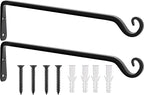 Gtongoko 2 Pack 15 Inch Plant Hangers Outdoor Metal, Plant Hooks by Gtongoko