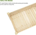 BIRASIL Outdoor Raised Garden Bed, Wood Planter Box - Image 5